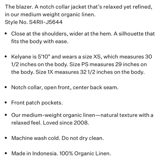 EILEEN FISHER L NEW Organic Linen Open Front Long Blazer in Bronze Office Casual - Picture 9 of 12